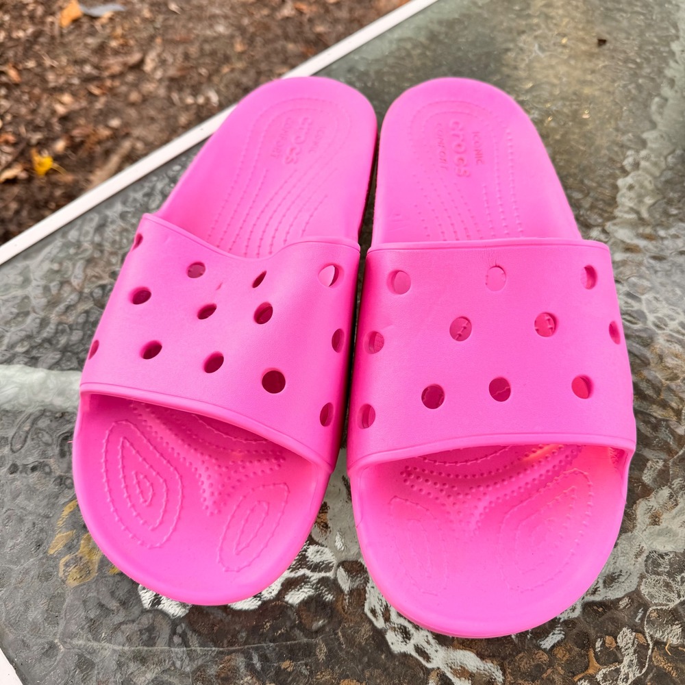 Crocs Classic Slide Sandal‎ Bright Taffy Pink Men US Size 15 XL Big and Tall